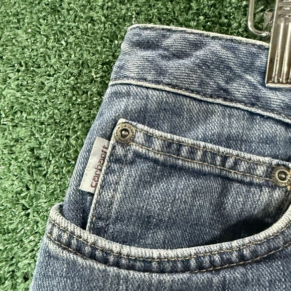 Carhartt Women's Flannel Lined Original Fit Straight Leg Jeans 14806 Sz 12 40x30 - Picture 4 of 14